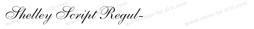 Shelley Script Regul字体转换